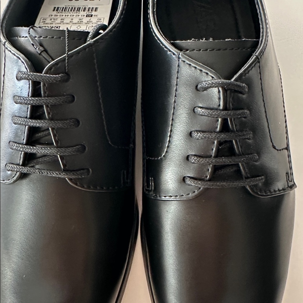 Zara Classic Black Men's Dress Elegant Shoes - Picture 11 of 17